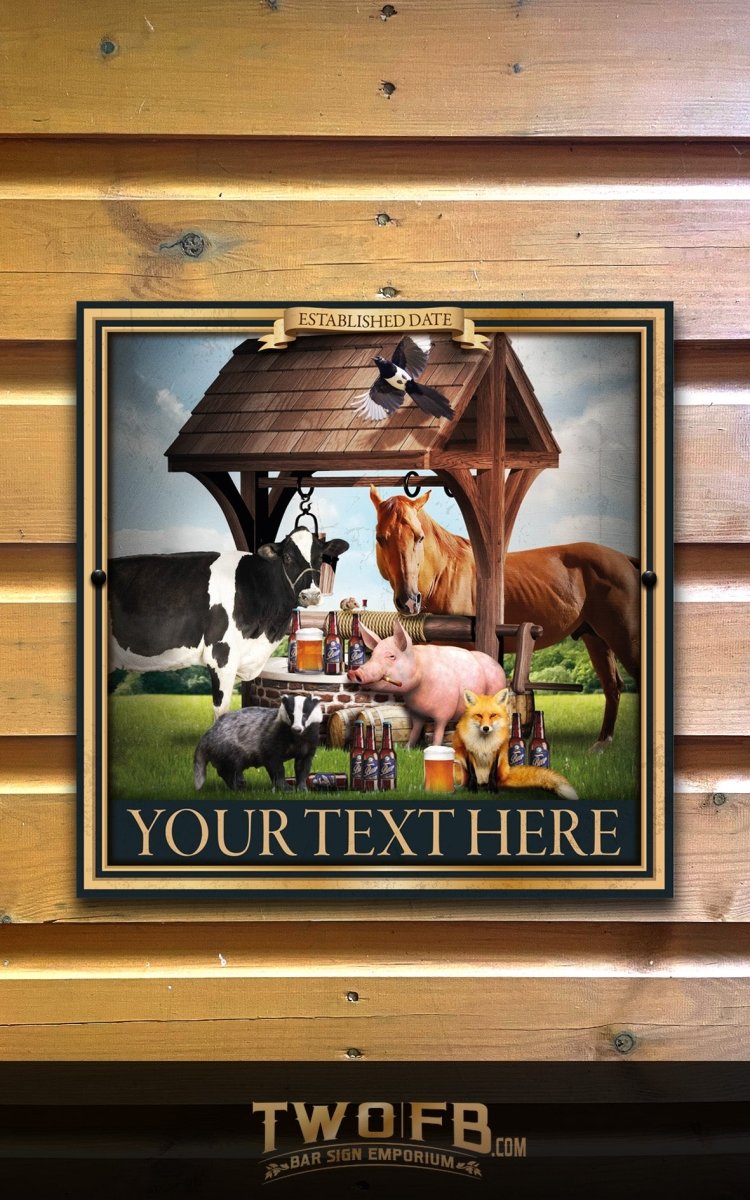 Watering Hole Personalised Bar Sign Custom Signs from Twofb.com Custom Home signs