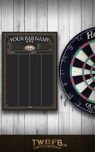 Load image into Gallery viewer, Welsh Official Darts Chalkboard | Darts Tournament Scoreboard | Chalk scoreboard
