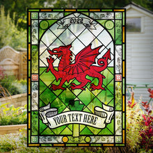 Load image into Gallery viewer, Welsh Window Vinyl  | Stained Glass | Custom window decals
