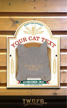 Load image into Gallery viewer, Your Cat on a Bar Sign Custom Signs from Twofb.com Pub s TOP XCD
