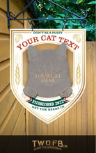 Load image into Gallery viewer, Your Cat on a Bar Sign Custom Signs from Twofb.com Outdoor bar signs
