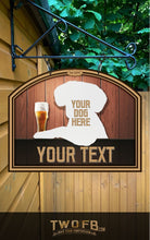 Load image into Gallery viewer, Your dog on a Dog House Bar Sign Custom Signs from Twofb.com Pub Bar Signage
