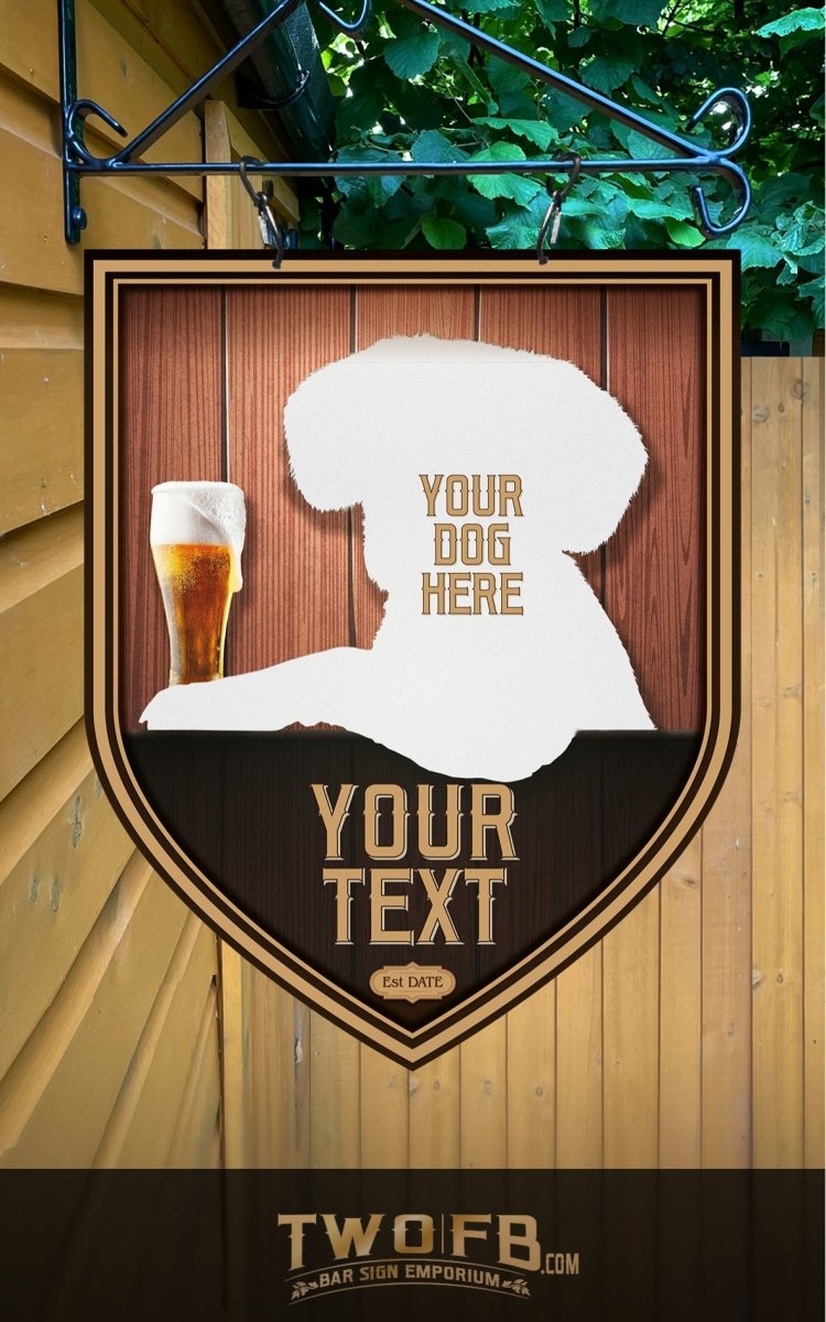 Your dog on a Dog House Bar Sign Custom Signs from Twofb.com Bar signs custom