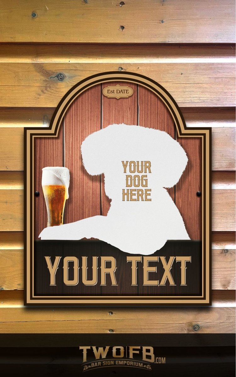 Your dog on a Dog House Bar Sign Custom Signs from Twofb.com outdoor pub signs
