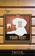 Load image into Gallery viewer, Your dog on a Dog House Bar Sign Custom Signs from Twofb.com signs for bars
