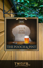 Load image into Gallery viewer, Your dog on a Pooch &amp; Pint Bar Sign Custom Signs from Twofb.com Bar signs UK
