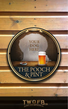 Load image into Gallery viewer, Your dog on a Pooch &amp; Pint Bar Sign Custom Signs from Twofb.com Home Bar Signs

