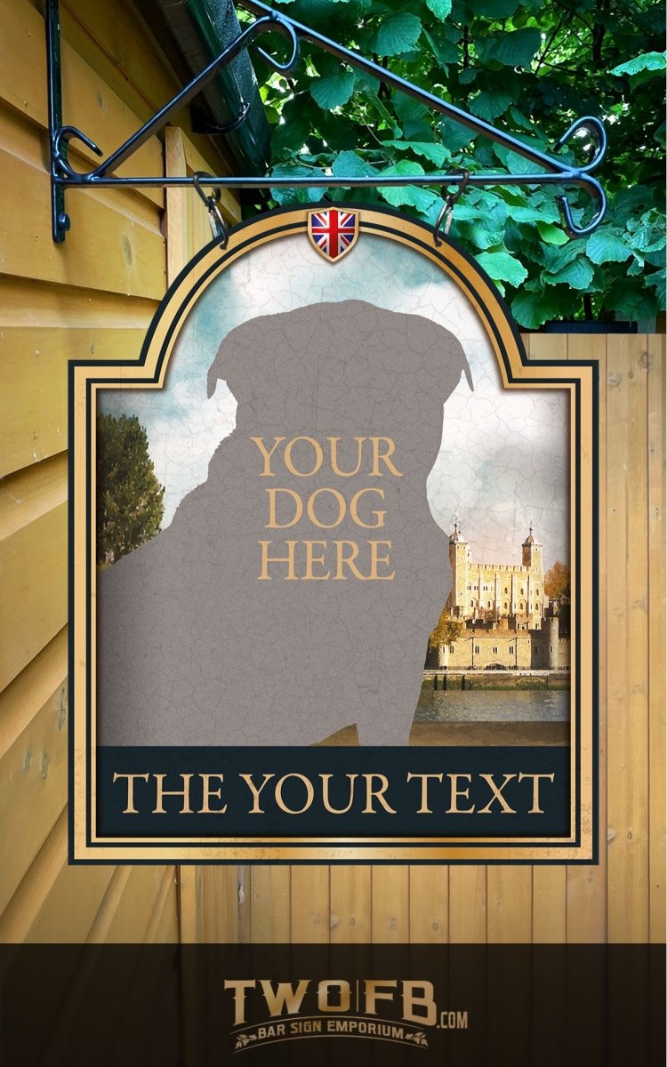 Your Dog on a Custom Bar Sign | Dog Pub Sign – Two Fat Blokes Ltd