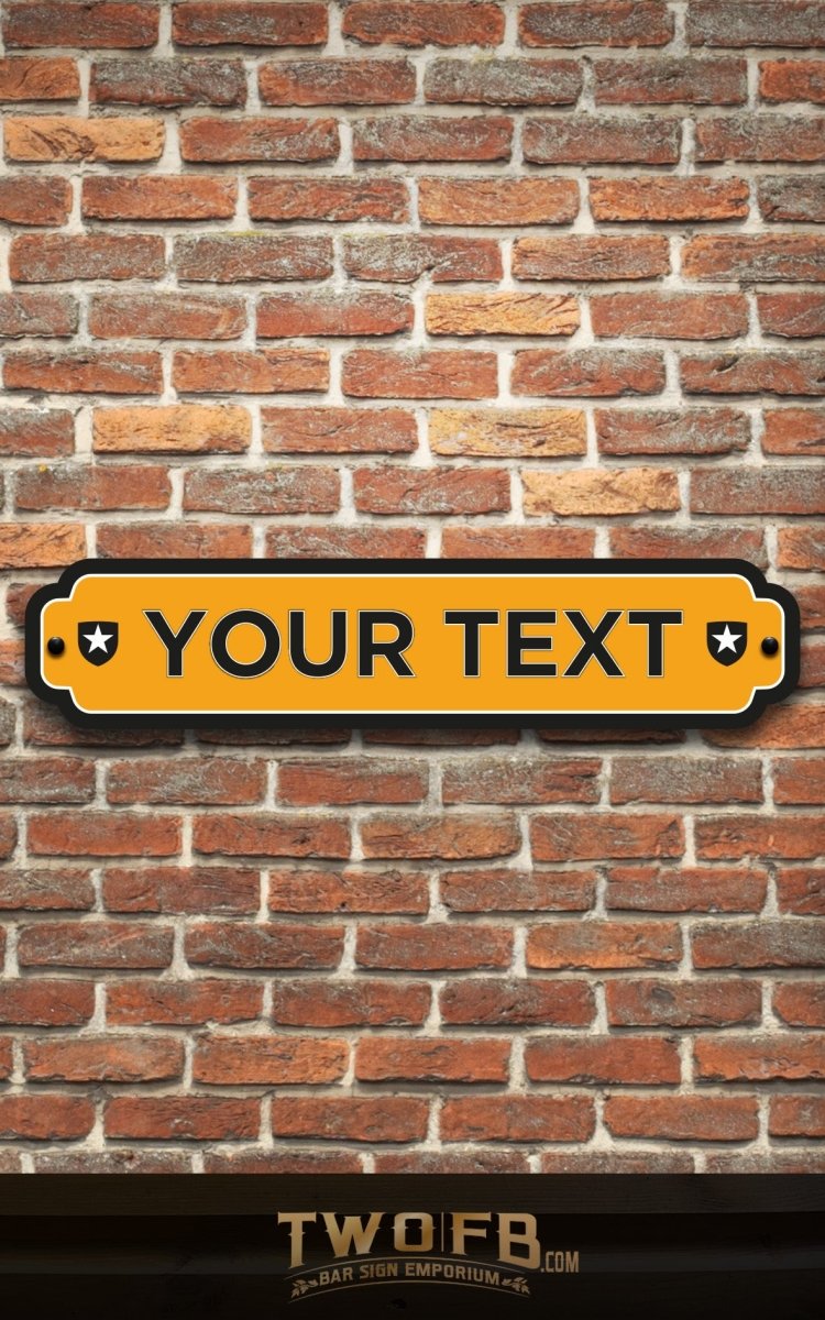 Your Football Team Road Signs Custom Signs from Twofb.com signs for bars