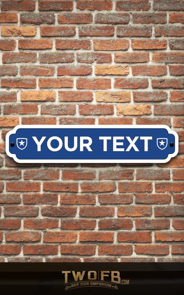 Your Football Team Road Signs Custom Signs from Twofb.com signs for bars