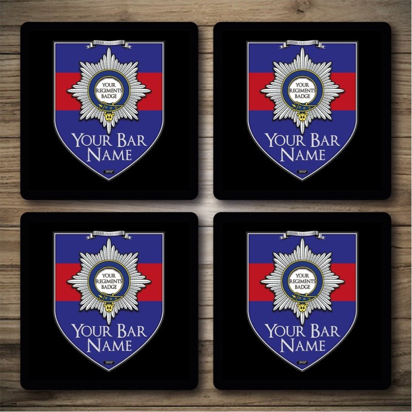 Your Regimental Crest | Beer Mats and Runners | Army Bar signs